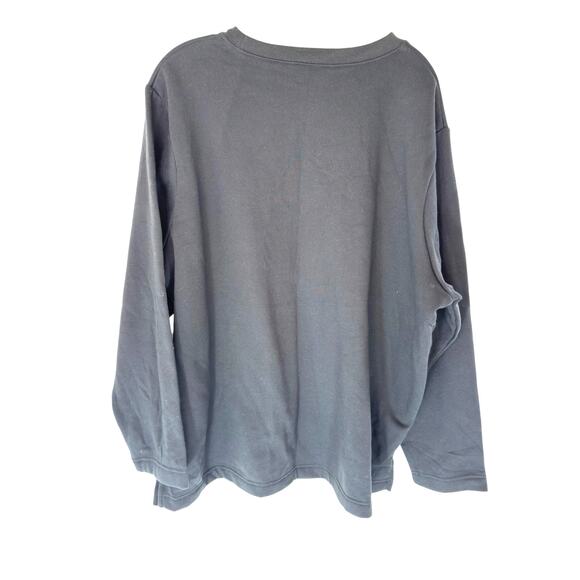 Holiday Editions Trick or Treat Women's Sweatshirt Black Fall Candy Corn Size 2X - Picture 8 of 11